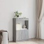 Engineered wood sideboard in Sonoma grey, 63x33x100 cm. by , Bookcases and shelves - Ref: Foro24-855102, Price: 58,61 €, Disc...