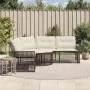 L-shaped garden sofa with cushions and footrest, made of brown PE rattan by , Outdoor sofas - Ref: Foro24-365894, Price: 351,...