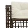 L-shaped garden sofa with cushions and footrest, made of brown PE rattan by , Outdoor sofas - Ref: Foro24-365894, Price: 351,...