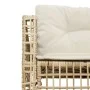 L-shaped garden sofa with beige PE rattan cushions and footstool by , Outdoor sofas - Ref: Foro24-365896, Price: 351,26 €, Di...