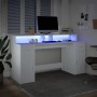 Schreibtisch mit LED-Licht, Holzwerkstoff, weiß, 160x55x91 cm. von , Schreibtische - Ref: Foro24-3309429, Preis: 198,92 €, Ra...