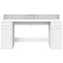 Schreibtisch mit LED-Licht, Holzwerkstoff, weiß, 160x55x91 cm. von , Schreibtische - Ref: Foro24-3309429, Preis: 198,92 €, Ra...