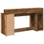 Schreibtisch mit LED-Beleuchtung, verwittertes Holz, 160x55x91 cm. von , Schreibtische - Ref: Foro24-3309436, Preis: 186,17 €...