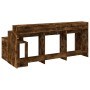 Schreibtisch mit LED-Beleuchtung, Eichenholz in Raucheiche-Optik, 200x104x91cm. von , Schreibtische - Ref: Foro24-3309469, Pr...