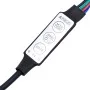 Schreibtisch mit LED-Beleuchtung, Eichenholz in Raucheiche-Optik, 200x104x91cm. von , Schreibtische - Ref: Foro24-3309469, Pr...