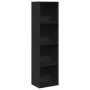 Engineered wood black shelf 40x30x152 cm by , Bookcases and shelves - Ref: Foro24-857877, Price: 58,36 €, Discount: %
