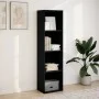 Engineered wood black shelf 40x30x152 cm by , Bookcases and shelves - Ref: Foro24-857877, Price: 58,36 €, Discount: %