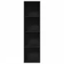Engineered wood black shelf 40x30x152 cm by , Bookcases and shelves - Ref: Foro24-857877, Price: 58,36 €, Discount: %