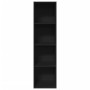 Schwarzes Regal aus Ingenieurholz 40x30x152 cm von , Bücherregale und Regale - Ref: Foro24-857877, Preis: 60,04 €, Rabatt: %