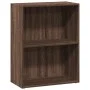 Engineered wood brown oak bookshelf 60x30x77 cm by , Bookcases and shelves - Ref: Foro24-857896, Price: 35,43 €, Discount: %