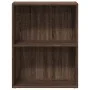 Engineered wood brown oak bookshelf 60x30x77 cm by , Bookcases and shelves - Ref: Foro24-857896, Price: 35,43 €, Discount: %