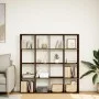 Engineered wood brown oak bookshelf 137.5x29x137.5 cm by , Bookcases and shelves - Ref: Foro24-3310295, Price: 140,71 €, Disc...