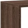 Engineered wood brown oak bookshelf 137.5x29x137.5 cm by , Bookcases and shelves - Ref: Foro24-3310295, Price: 140,71 €, Disc...