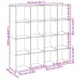 Ingenieurholzregal in Eichenbraun 137,5x29x137,5 cm von , Bücherregale und Regale - Ref: Foro24-3310295, Preis: 140,71 €, Rab...