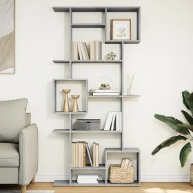 Plywood gray concrete shelf 92x29x188 cm by , Bookcases and shelves - Ref: Foro24-3310319, Price: 117,76 €, Discount: %