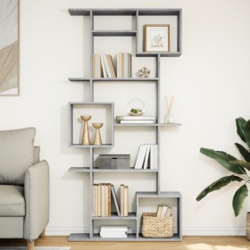 Regal aus grauem Beton-Sperrholz 92x29x188 cm. von , Bücherregale und Regale - Ref: Foro24-3310319, Preis: 119,67 €, Rabatt: %