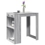 High bar table in gray Sonoma engineered wood 102x70x103.5 cm by , Kitchen and dining tables - Ref: Foro24-3309326, Price: 11...