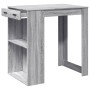 High bar table in gray Sonoma engineered wood 102x70x103.5 cm by , Kitchen and dining tables - Ref: Foro24-3309326, Price: 11...