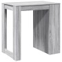 High bar table in gray Sonoma engineered wood 102x70x103.5 cm by , Kitchen and dining tables - Ref: Foro24-3309326, Price: 11...