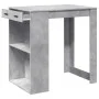Hoher Bar-Tisch aus grauem Beton-Ingenieurholz, 102x70x103,5 cm. von , Küchen- und Esstische - Ref: Foro24-3309324, Preis: 12...