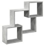 Armario de pared madera de ingeniería gris hormigón 78x18x71 cm de , Estantes y estanterías - Ref: Foro24-854808, Precio: 27,...