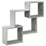 Engineered wood gray concrete wall cabinet 78x18x71 cm by , Shelves and shelves - Ref: Foro24-854808, Price: 27,75 €, Discoun...