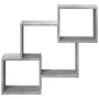 Engineered wood gray concrete wall cabinet 78x18x71 cm by , Shelves and shelves - Ref: Foro24-854808, Price: 27,75 €, Discoun...