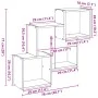 Engineered wood gray concrete wall cabinet 78x18x71 cm by , Shelves and shelves - Ref: Foro24-854808, Price: 27,75 €, Discoun...