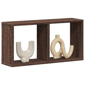 Engineered wood brown oak wall shelf 60x16x30 cm by , Shelves and shelves - Ref: Foro24-854883, Price: 22,83 €, Discount: %