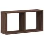 Engineered wood brown oak wall shelf 60x16x30 cm by , Shelves and shelves - Ref: Foro24-854883, Price: 22,83 €, Discount: %