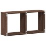 Mueble de pared madera de ingeniería marrón roble 60x16x30 cm de , Estantes y estanterías - Ref: Foro24-854883, Precio: 23,18...