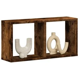 Engineered smoked oak wood wall cabinet 60x16x30 cm by , Shelves and shelves - Ref: Foro24-854881, Price: 22,58 €, Discount: %