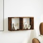 Engineered smoked oak wood wall cabinet 60x16x30 cm by , Shelves and shelves - Ref: Foro24-854881, Price: 22,94 €, Discount: %