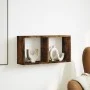 Engineered smoked oak wood wall cabinet 60x16x30 cm by , Shelves and shelves - Ref: Foro24-854881, Price: 22,58 €, Discount: %