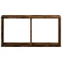 Engineered smoked oak wood wall cabinet 60x16x30 cm by , Shelves and shelves - Ref: Foro24-854881, Price: 22,58 €, Discount: %