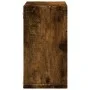 Engineered smoked oak wood wall cabinet 60x16x30 cm by , Shelves and shelves - Ref: Foro24-854881, Price: 22,58 €, Discount: %