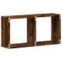 Wandschrank aus geräucherter Eichen-Ingenieurholz 60x16x30 cm. von , Regale und Regale - Ref: Foro24-854881, Preis: 22,94 €, ...