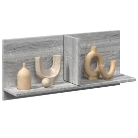 Engineered wood Sonoma gray wall cabinet 70x16.5x30 cm by , Shelves and shelves - Ref: Foro24-854855, Price: 25,30 €, Discoun...