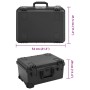 Schwarzer PP-Flugkoffer 54x41,5x29 cm von , Kamerataschen und -koffer - Ref: Foro24-4007251, Preis: 139,57 €, Rabatt: %