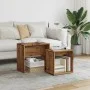 Stackable coffee tables, set of 2, made of aged engineered wood. by , Coffee table - Ref: Foro24-856050, Price: 42,11 €, Disc...