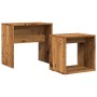 Mesas de centro apilables 2 uds madera de ingeniería envejecida de , Mesas de centro - Ref: Foro24-856050, Precio: 43,27 €, D...
