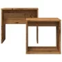Stackable coffee tables, set of 2, made of aged engineered wood. by , Coffee table - Ref: Foro24-856050, Price: 42,11 €, Disc...