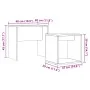 Stackable coffee tables, set of 2, made of aged engineered wood. by , Coffee table - Ref: Foro24-856050, Price: 42,11 €, Disc...