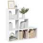 Librería divisor 3 niveles madera ingeniería blanco 99x29x99 cm de , Librerías y estanterías - Ref: Foro24-857958, Precio: 62...