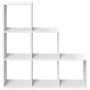 Librería divisor 3 niveles madera ingeniería blanco 99x29x99 cm de , Librerías y estanterías - Ref: Foro24-857958, Precio: 62...