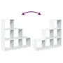 Librería divisor 3 niveles madera ingeniería blanco 99x29x99 cm de , Librerías y estanterías - Ref: Foro24-857958, Precio: 62...
