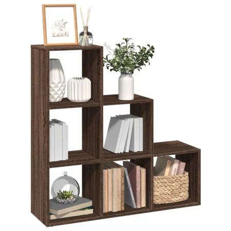 Bücherregal mit 3 Ebenen aus braunem Eichenholz 99x29x99 cm. von , Bücherregale und Regale - Ref: Foro24-857964, Preis: 61,75...