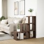 Three-level brown oak wood divider bookcase 99x29x99 cm by , Bookcases and shelves - Ref: Foro24-857964, Price: 62,73 €, Disc...