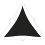 Triangular sail awning Oxford fabric black 3x3x3 m by vidaXL, Umbrellas - Ref: Foro24-135775, Price: 26,78 €, Discount: %