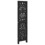 Dreiteiliger Raumteiler aus massivem Paulownia-Holz in Schwarz. von , Raumteiler - Ref: Foro24-358749, Preis: 80,88 €, Rabatt: %